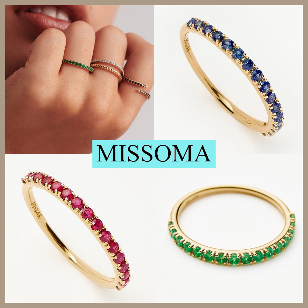 ★MISSOMA★ ファイン ハーフ エメラルド エタニティ リング