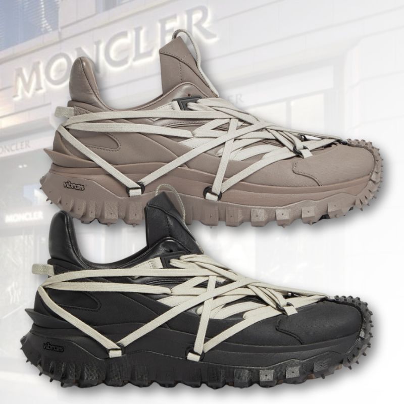 【RICK OWENS】MONCLER Trailgrip メガレース レザートレーナー