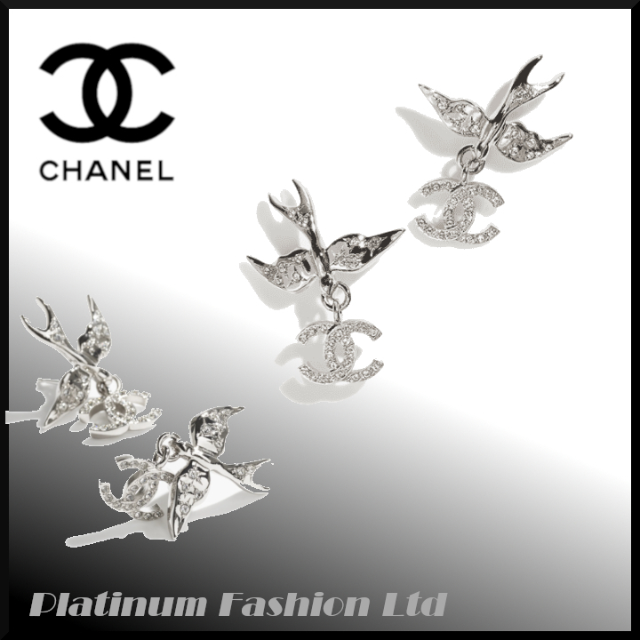 耳元で飛び立つ鳥と揺らめくCCロゴ♪【CHANEL】25SS ピアス