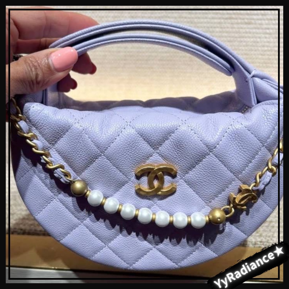 【エレガントなパステルカラー♡】CHANEL ハンドバッグ