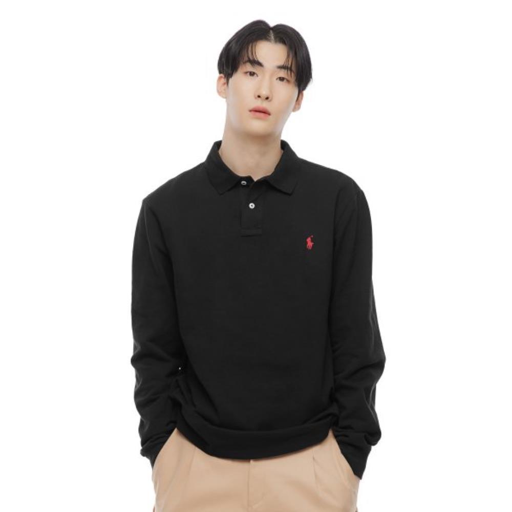 ★★POLO RALPH LAUREN★★ Slim fit mesh polo black MNPOKNI16