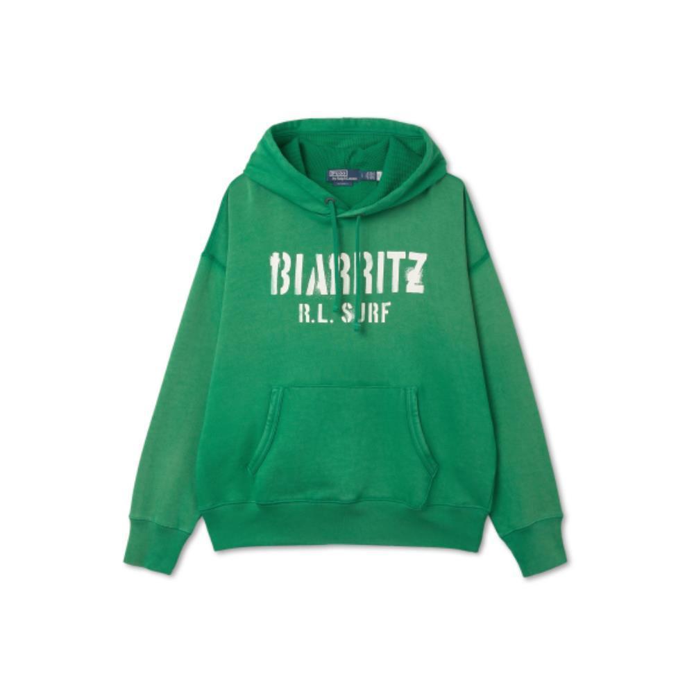 ★★POLO RALPH LAUREN★★ Graphic Long Sleeve Hoodie Green M