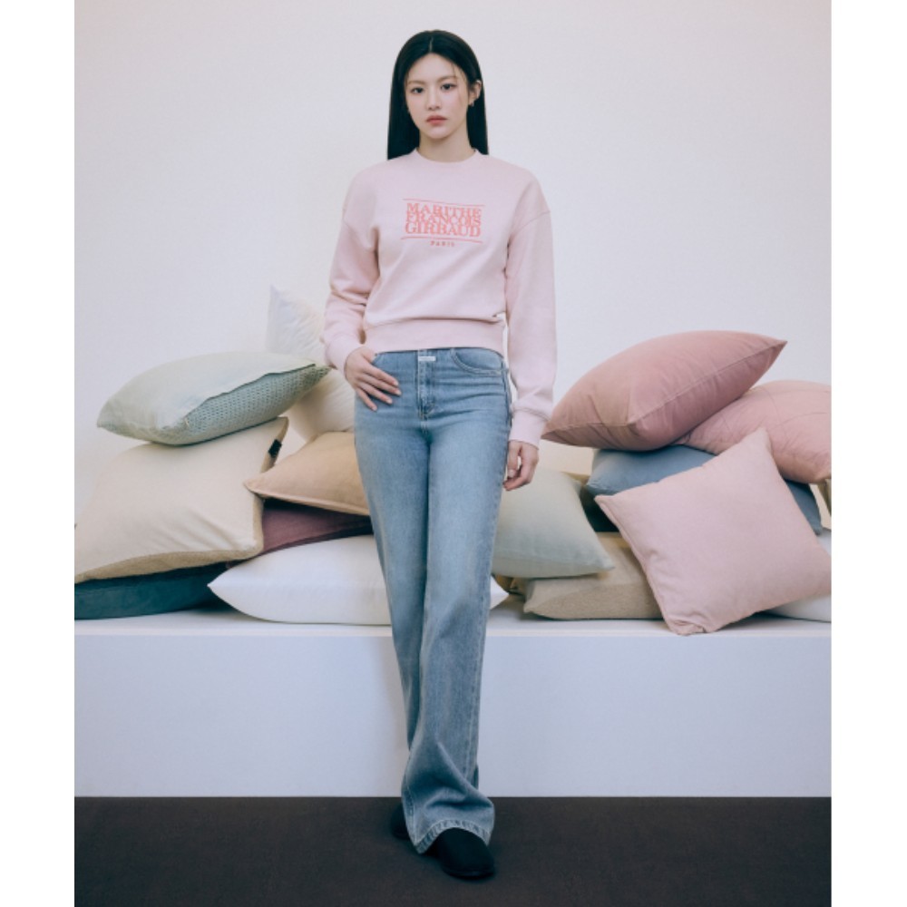 デニム・ジーパン Marithe + Francois Girbaud W SLIM BOOTCUT DENIM PANTS light