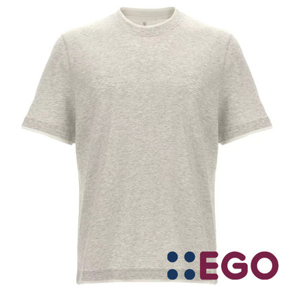 ブルネロクチネリ Tシャツ メンズ グレー 白のパンツに グレー(灰色)系 BRUNELLO CUCINELLI(ブルネロクチネリ) T