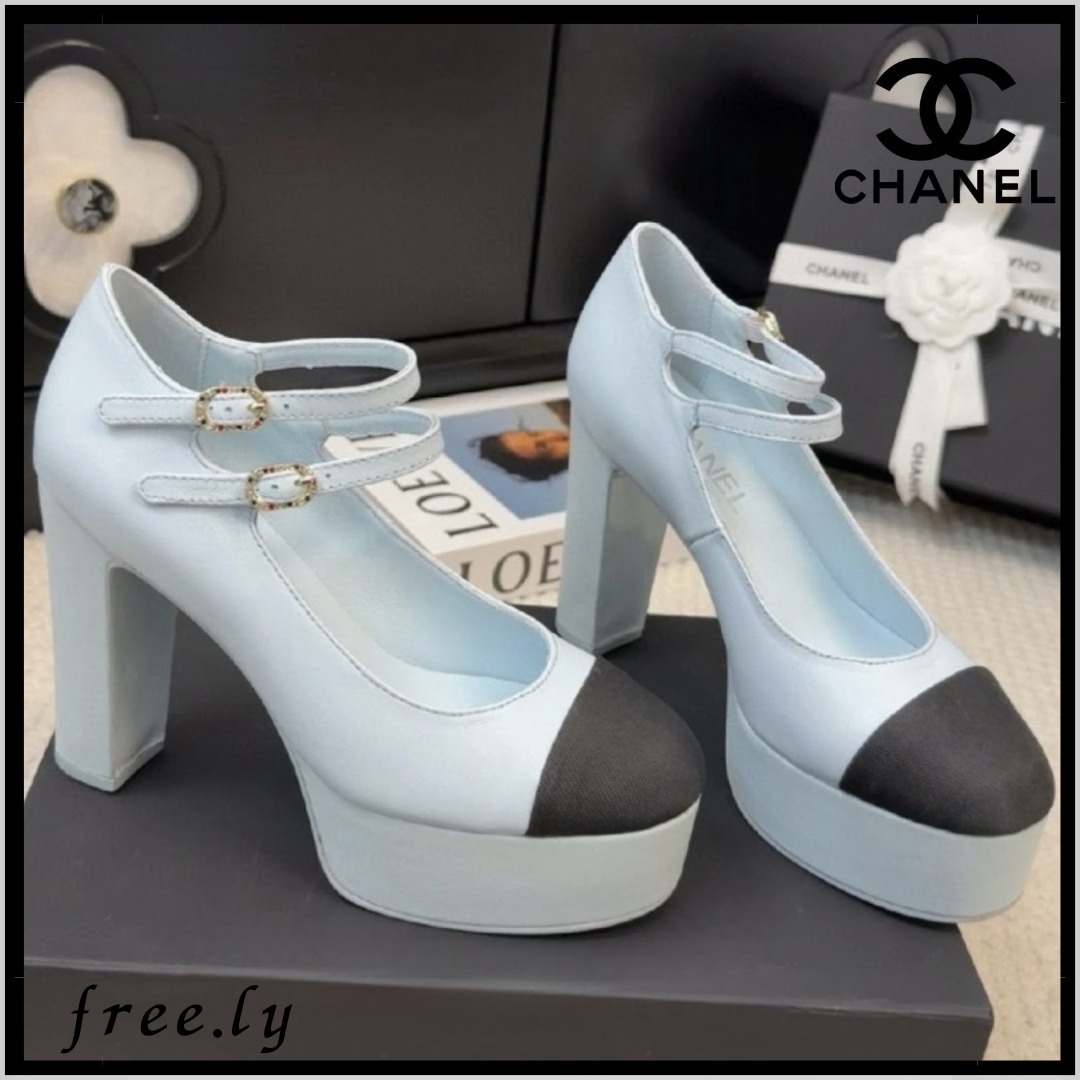 【爽やかでな色味で足長効果抜群♡】CHANEL ハイヒール