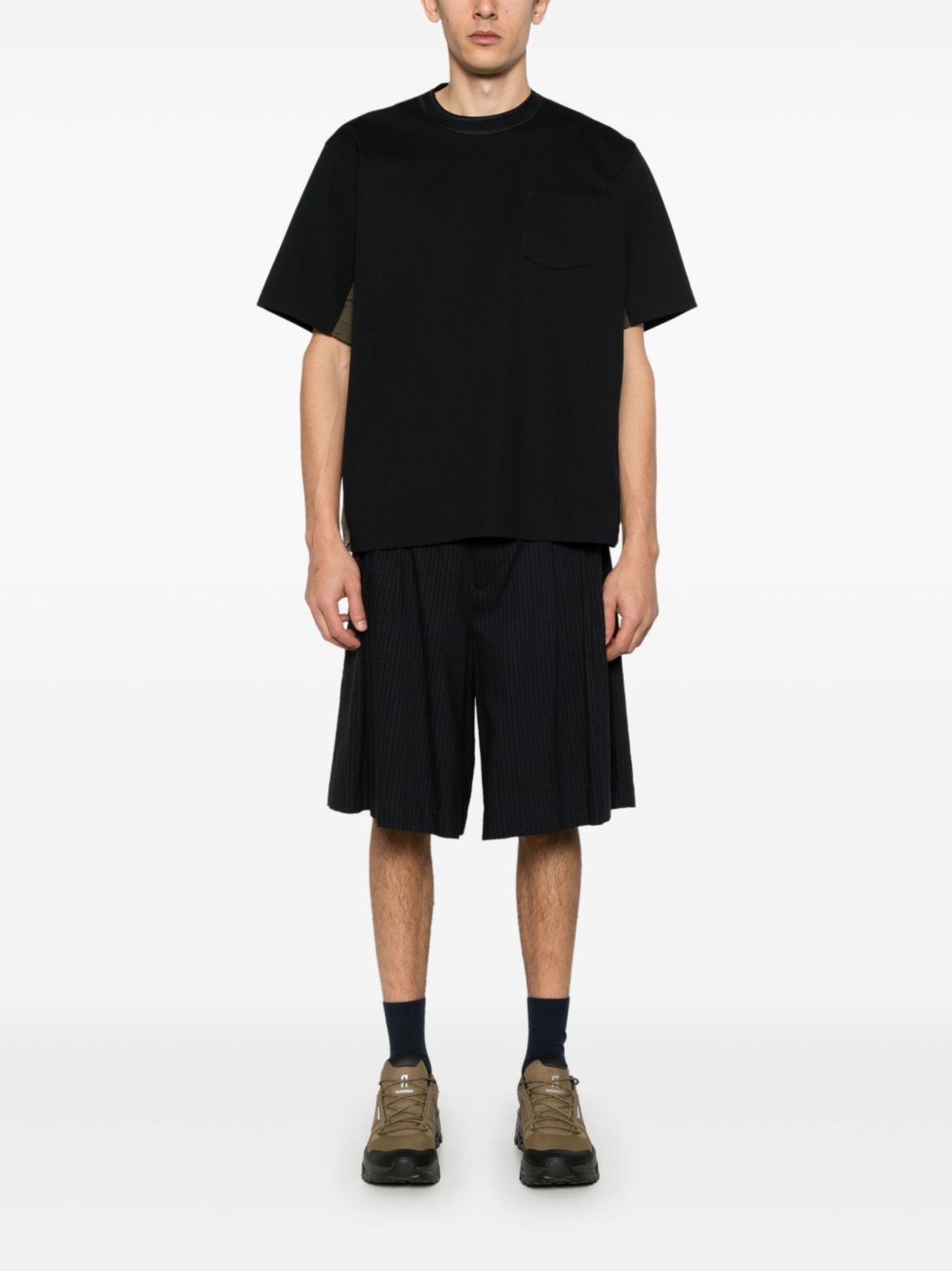 【関税込み】sacai★コットンポプリンジャージーTシャツ 507767 関税送料込☆sacai コットンジャージーTシャツ