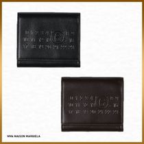【 MM6 MAISON MARGIELA】ロゴ 無地 三つ折り 財布 ファスナー