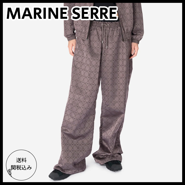 送関込【MARINE SERRE】リサイクルジャカードトラックパンツ