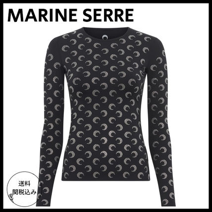 送関込【MARINE SERRE】 セカンドスキンアシンメトリートップ 楽天市場】Marine Serre マリーン セル カットソー Second Skin