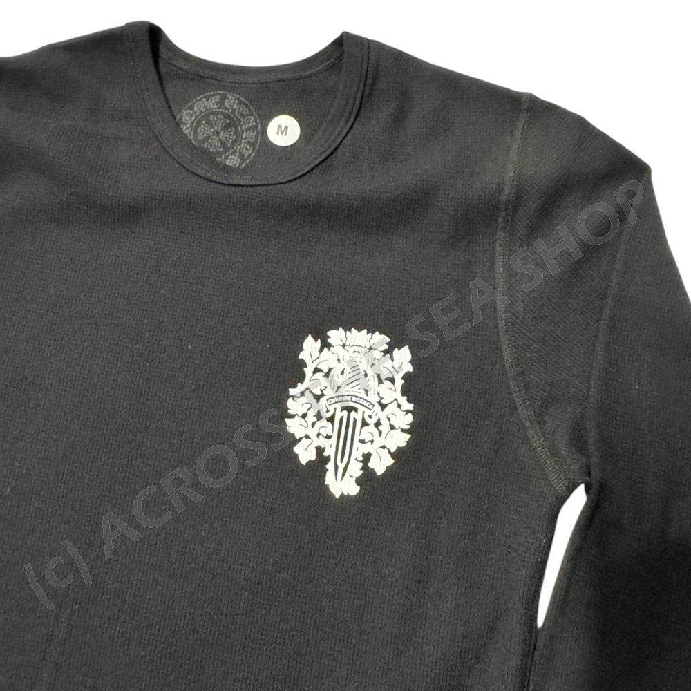 ★Chrome Hearts★ダガー ロゴ 長袖 サーマル シャツ ロンT ☆Chrome Hearts☆ダガー ロゴ 長袖 サーマル シャツ ロンT