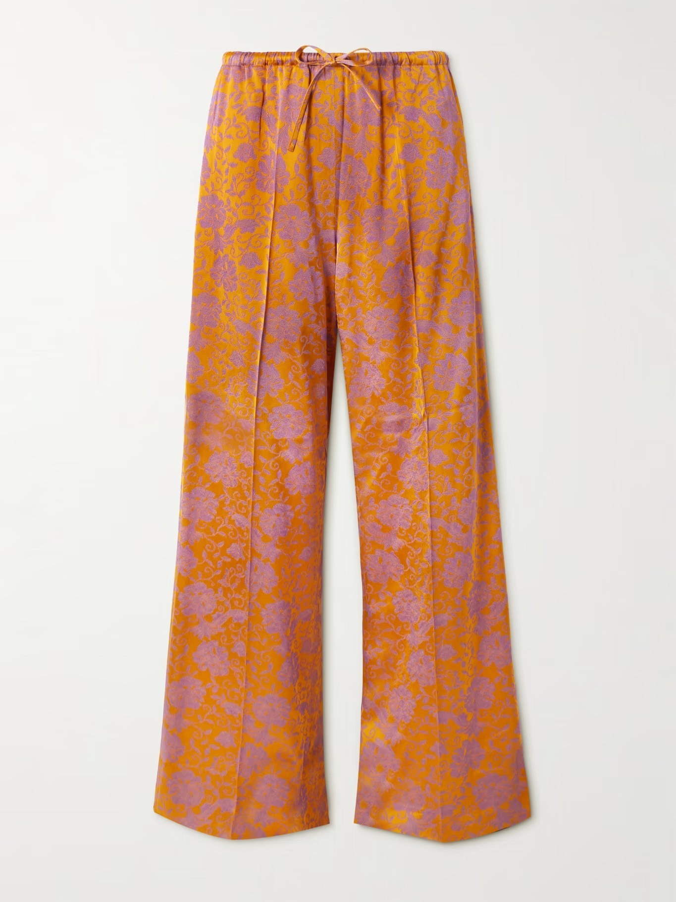 【更なる前進へ】Dries Van Noten サテンワイドレッグパンツ 更なる前進へ】Dries Van Noten サテンワイドレッグパンツ