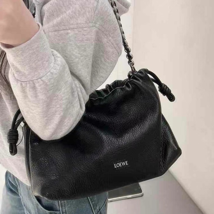 ★Loewe★ミディアムフラメンコ ポーチ グレインレザー