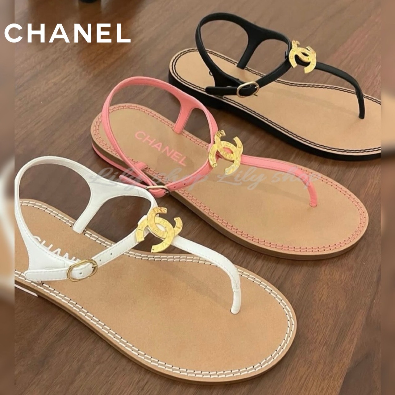 【足元に輝きを】CHANEL フラットサンダル