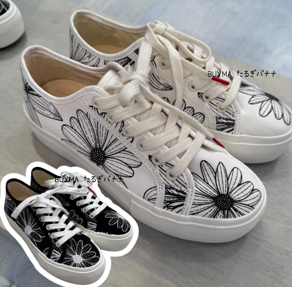 【Mardi Mercredi】FLOWERMARDI PLATFORM SNEAKERS