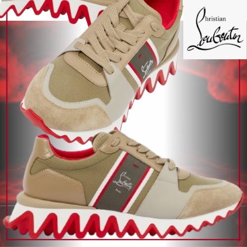Christian Louboutin ナストロシャーク レザースニーカー