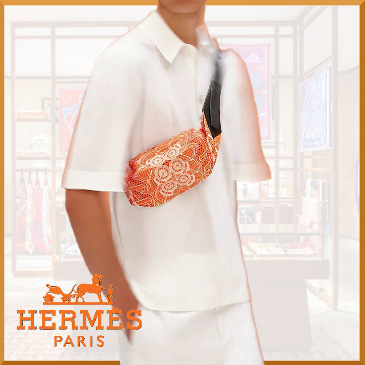 【コーデの主役に♡】Hermesバナシルクベルトバッグ