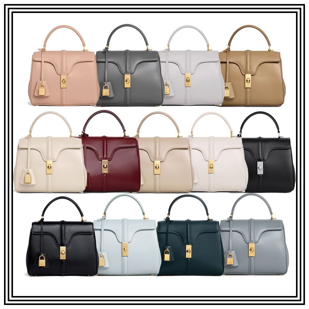 ★CELINE★16 セーズ スモールバッグ カーフスキン ライトピーチ