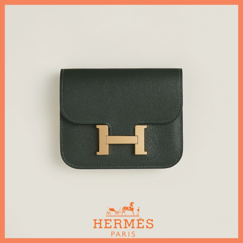 【サイズ感が丁度いい♪】HERMES   Constance Slim ウォレット
