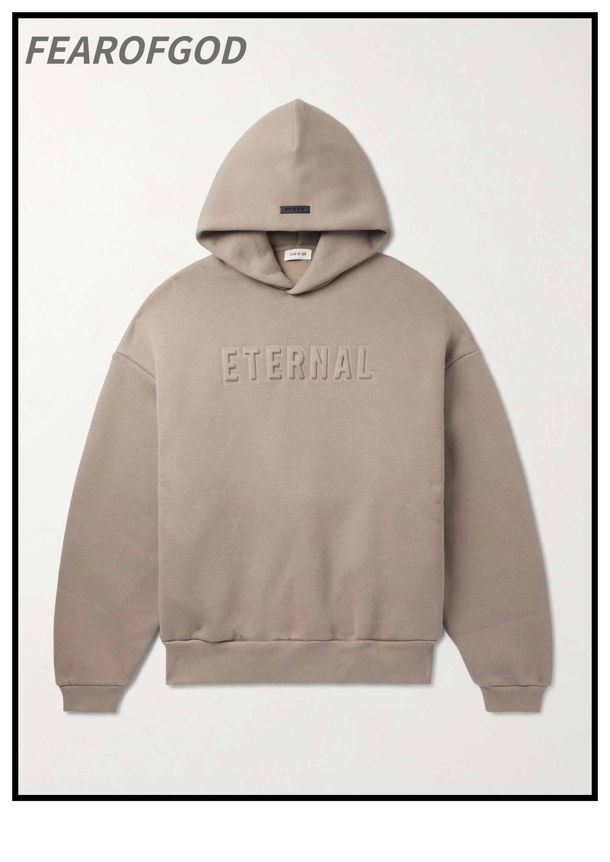 FEAROFGOD コットンブレンドジャージーパーカー