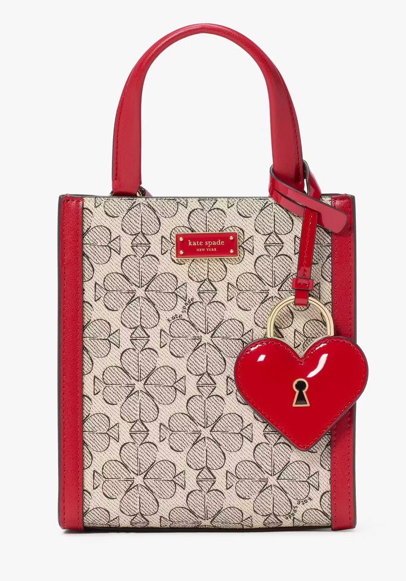 KATE SPADE スペードフラワーコーティングキャンバスミニトート