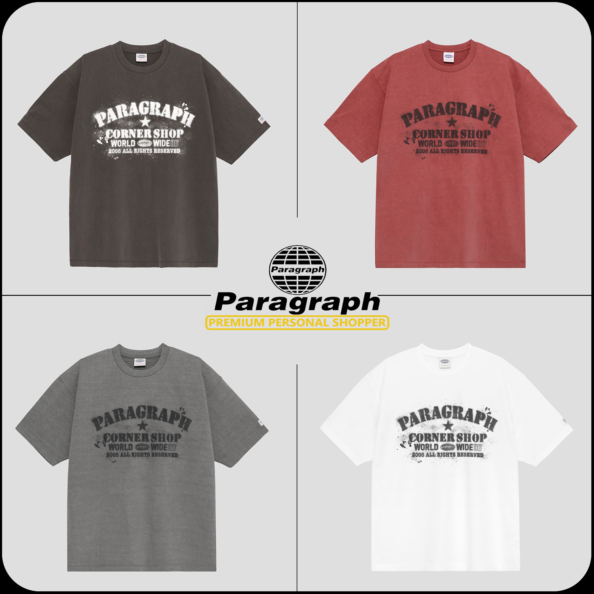 [PARAGRAPH]★25SS★韓国大人気★CORNER SHOP SPRAY T SHIRT