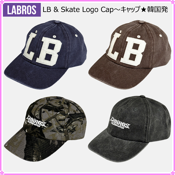 【LABROS】LB & Skate Logo Cap〜キャップ★日本未入荷★韓国発