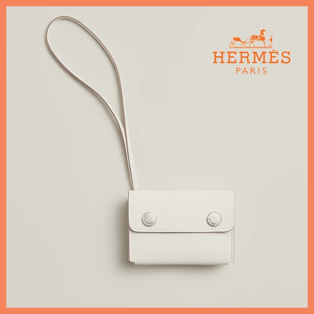 【ストラップ付きが可愛い♪】HERMES カードホルダー