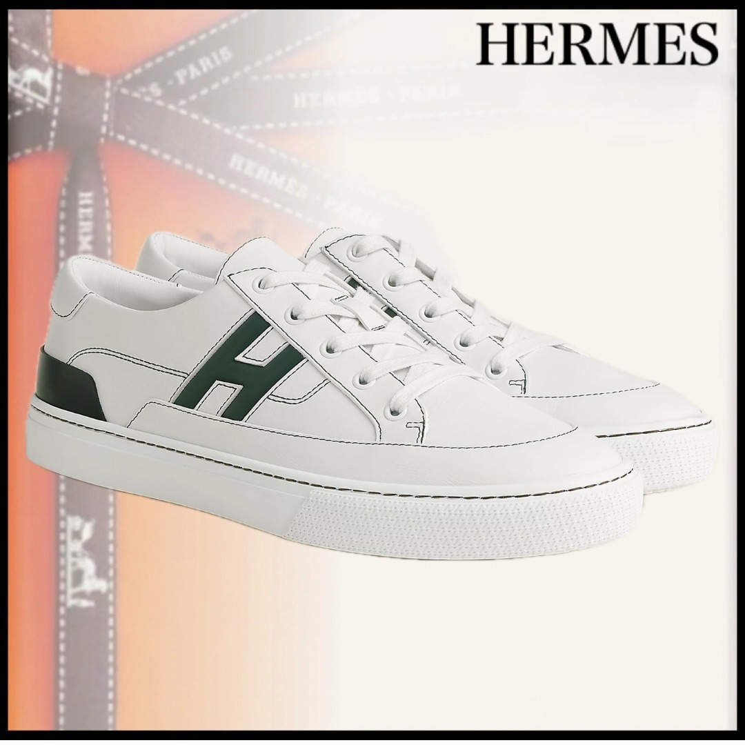 普段使いできるカジュアルデザイン☆】HERMES スニーカー