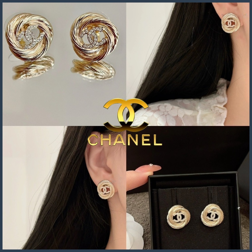 【25SS新作♪】CHANEL ツイストモチーフ ココマークピアス