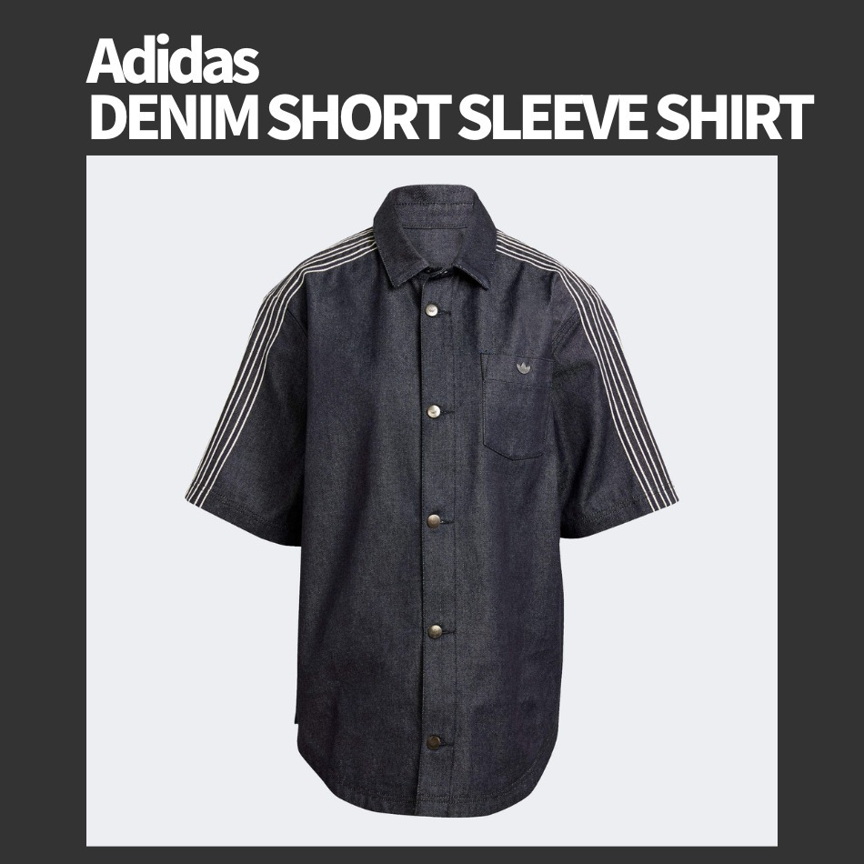 【直営店】adidas デニム ショートスリーブシャツ 日本未入荷