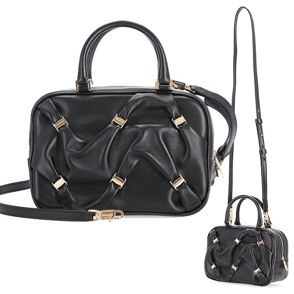 Salvatore Ferragamo☆VARA BOW ドット ショルダー/クロスバッグ
