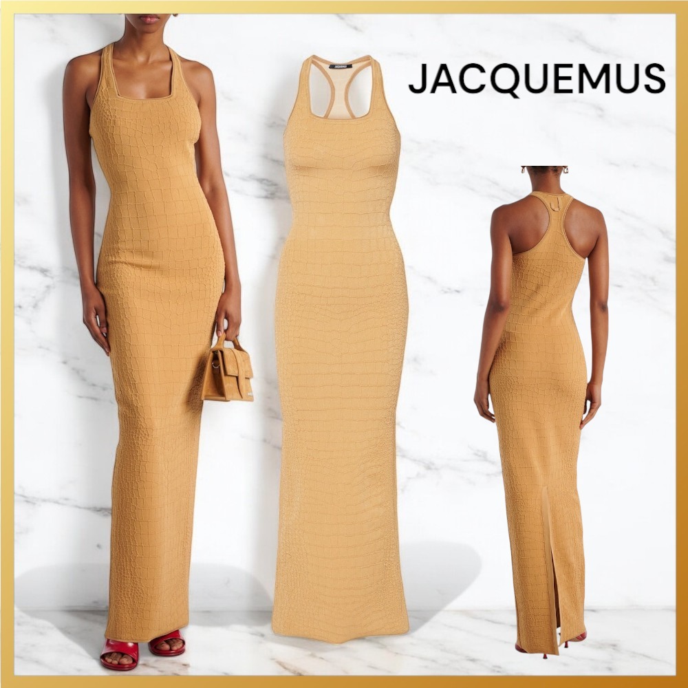 【JACQUEMUS】ジャックムス Scala クロコダイル柄 マキシドレス