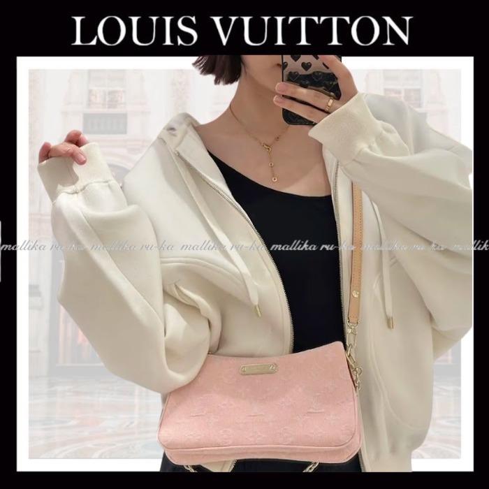 大人可愛いピンク☆【LOUIS VUITTON】ポシェット リヴ デニム