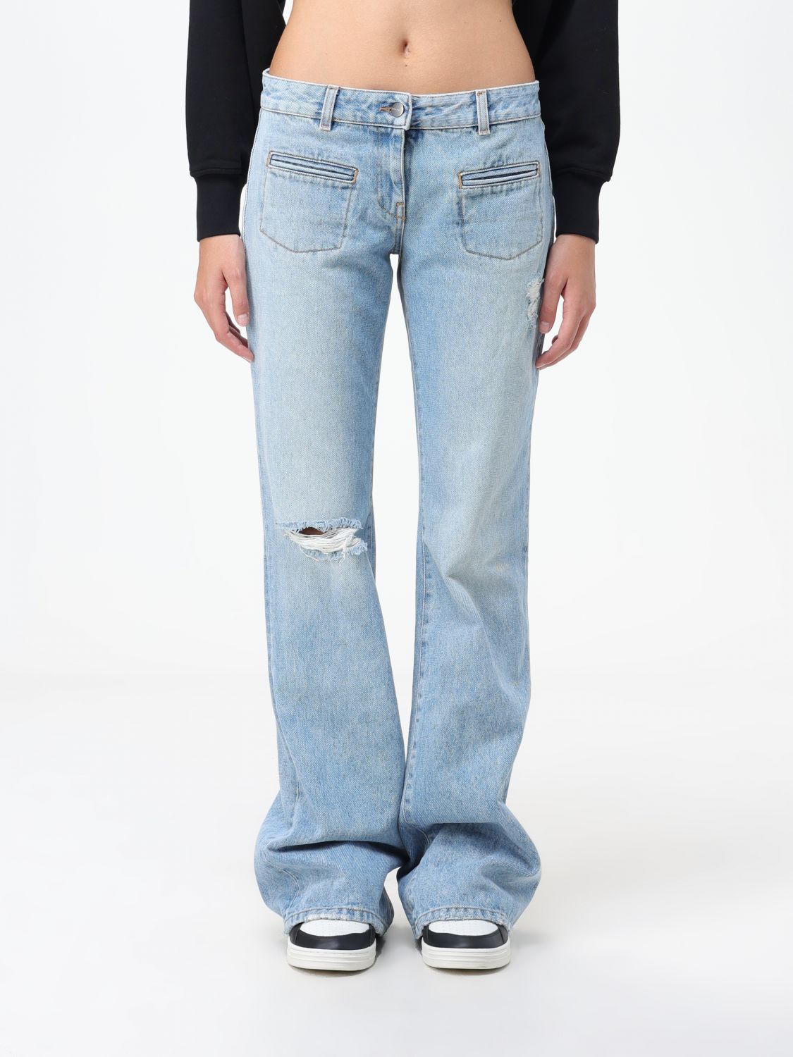 デニム・ジーパン PALM ANGELS Woman Jeans Denim PWYB031F23DEN001 4060