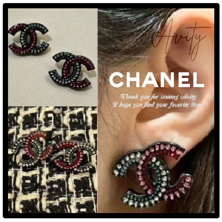 【可愛いバイカラー♡】CHANEL ピアス