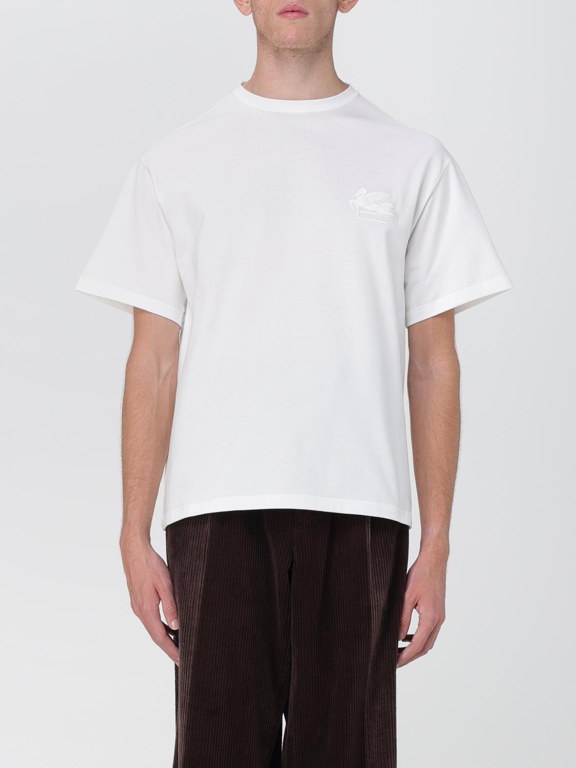 Tシャツ・カットソー ETRO Men T-shirt White 1Y5259730 0990