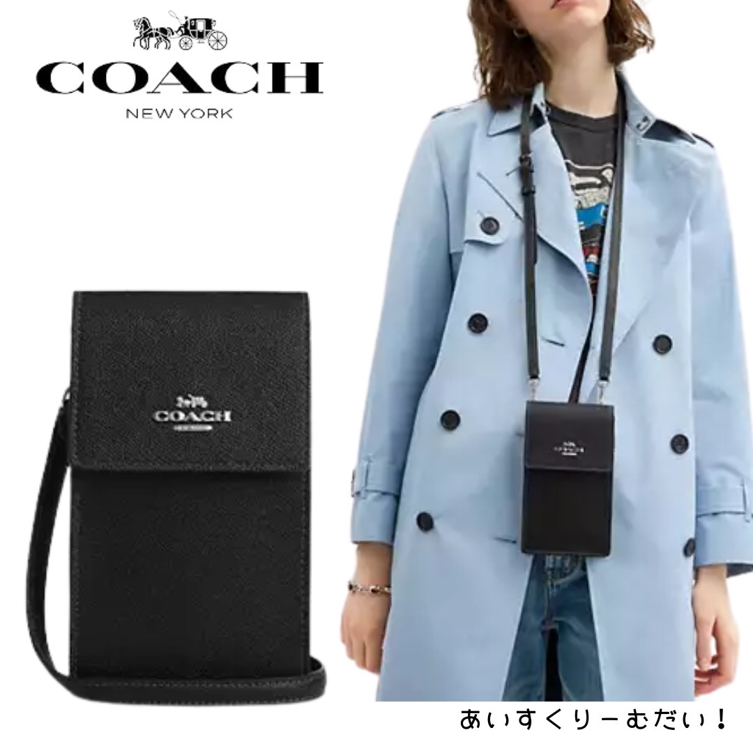 ロゴのみシンプル＜COACH＞フォーン クロスボディ