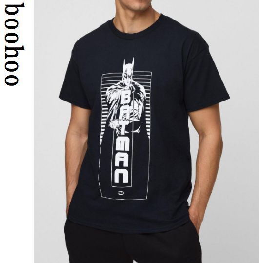 boohoo MAN★オーバーサイズ 半袖 トップス Tシャツ★バットマン