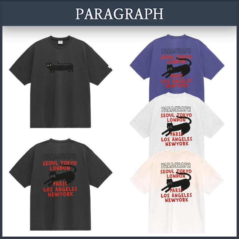 【Paragraph】★送料・関税込★25SS ブラックキャットTシャツ