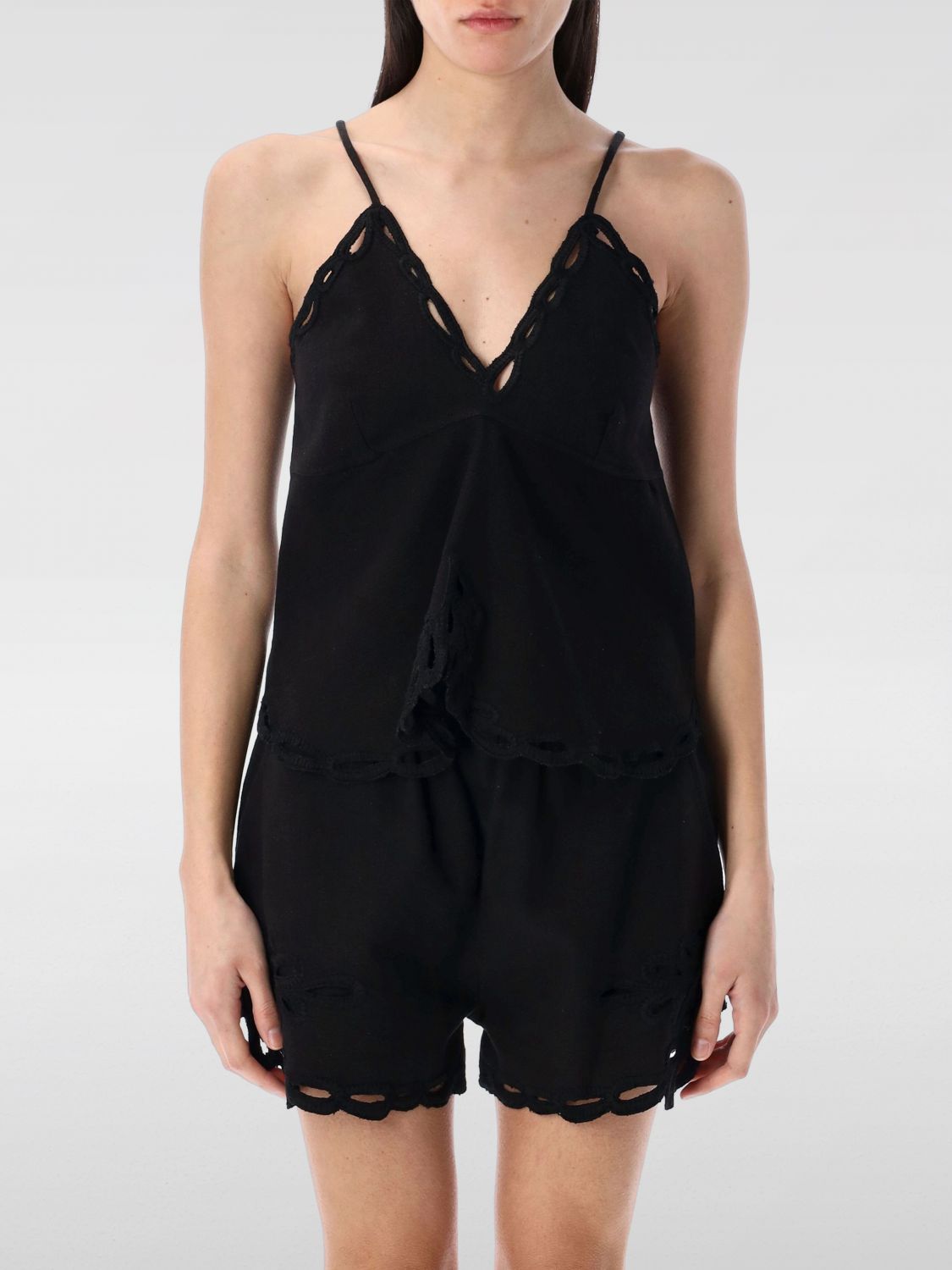 Tシャツ・カットソー ISABEL MARANT ETOILE Woman T-Shirt Black HT0537FAC1J12E 02FK