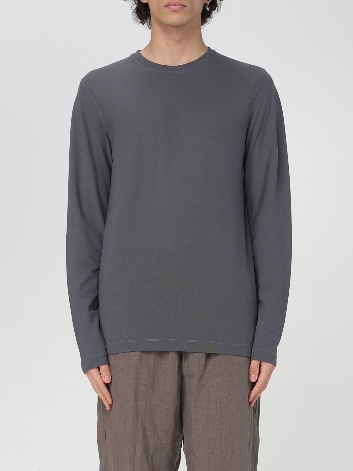 Tシャツ・カットソー ZANONE Men T-shirt Grey 1 815204ZG380 Z0914