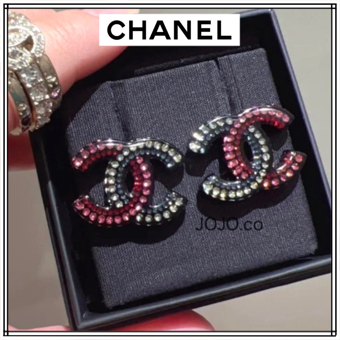 《差し色可愛い☆ピンク》CHANELピアス