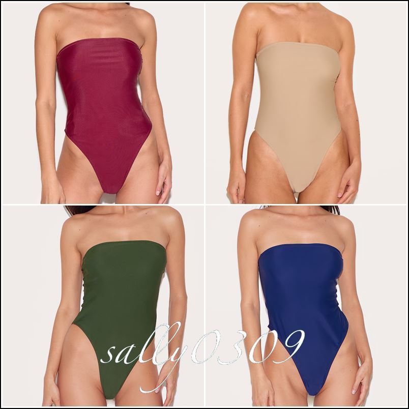 【関税・送料無料】PrettyLittleThing★バンドゥ ワンピース水着