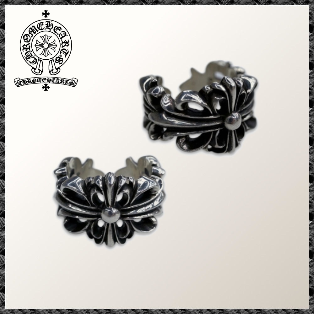 ◆入手困難◆CHROME HEARTS◆指輪 DOUBLE FLORAL RING クロス