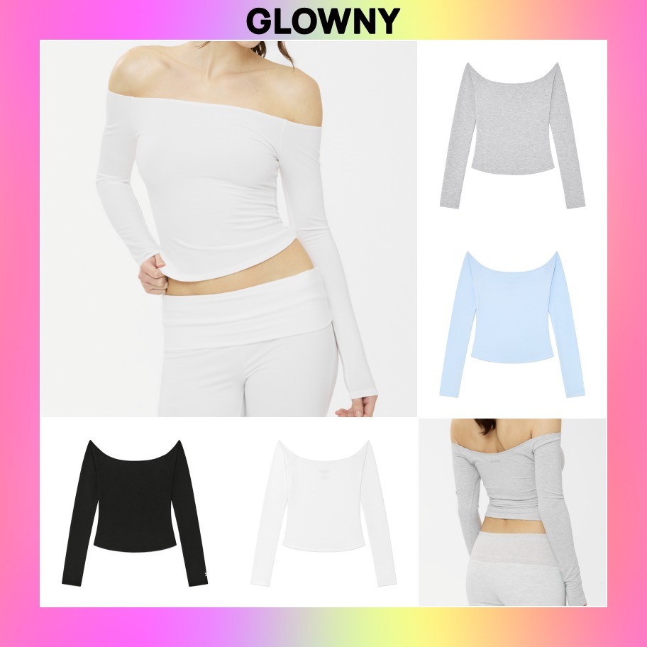 【GLOWNY】25SS★(S,M,L) AIR OFF SHOULDER TOP