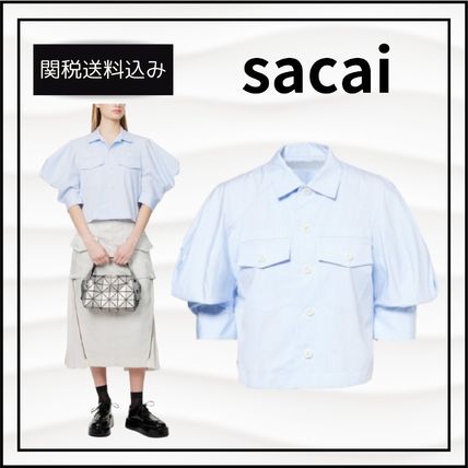sacai] Poplin Shirt / Fabric Combo Shorts – MaW SAPPORO