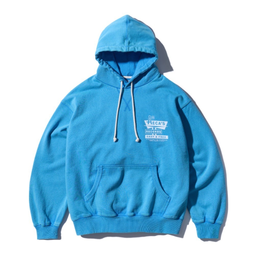 パーカー・フーディ AECA WHITE AECA RECORD SHOP SWEAT HOODIESUNFADE BLUE