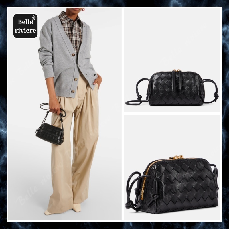 25SS new/BOTTEGA VENETA コンサートミニレザーポーチ Bag Black