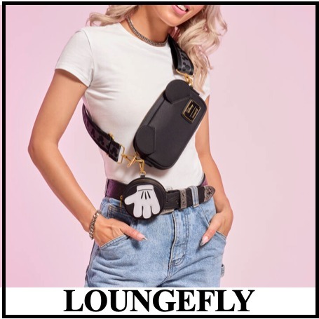 ★LOUNGEFLY★Mickey Mouse Crossbody Bag with Coin Bag