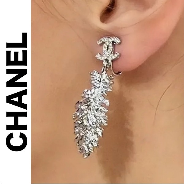 《25S》CHANEL ピアス フェザーモチーフ